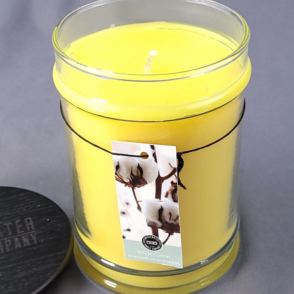 Bridgewater candle 18.5 oz White Cotton Scent Single Wick NEW